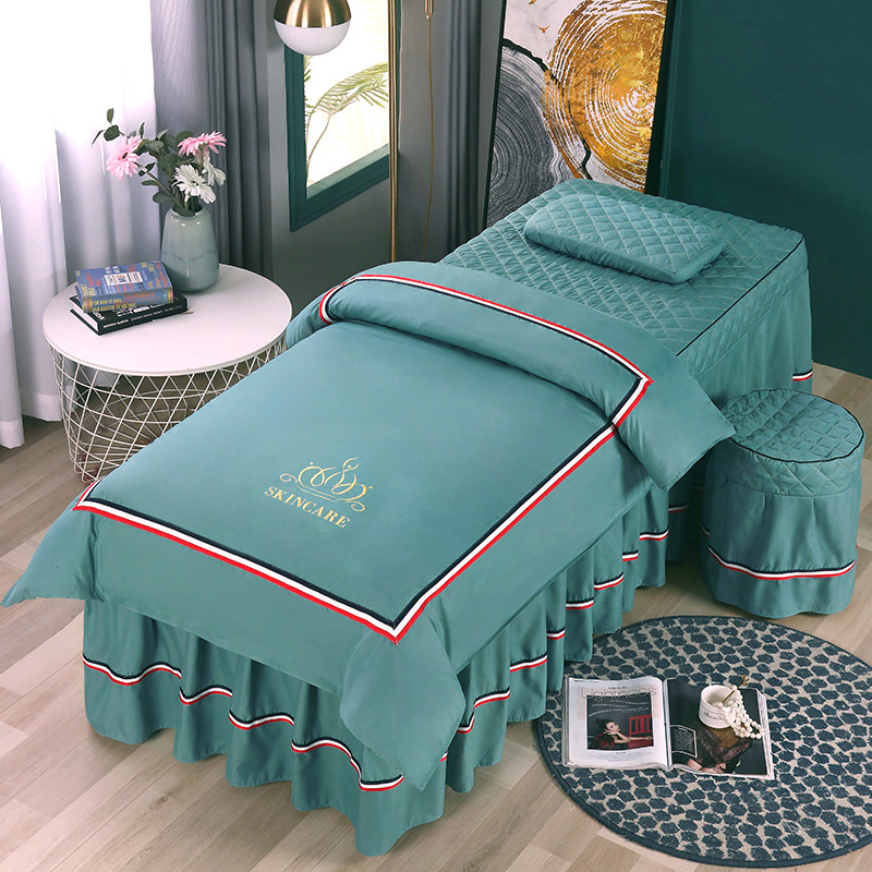 Embroidery Quilt Cover - Xuancai-سرير مطرز لصالون التجميل ، سرير
