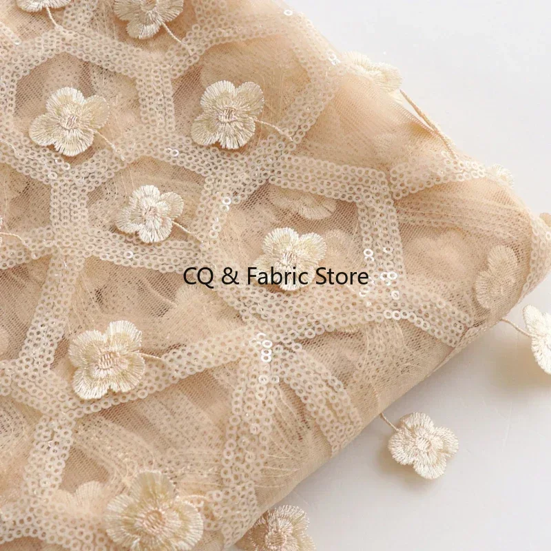 Embroidery Design 3D - المشمش 3D التطريز الأزهار الصغيرة، الترتر