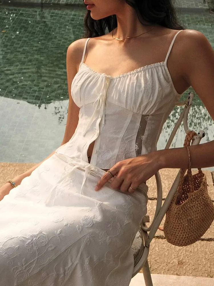 Chicheca الصيف فستان أبيض مجمو - مراجعة Embroidery White Dress وسعره