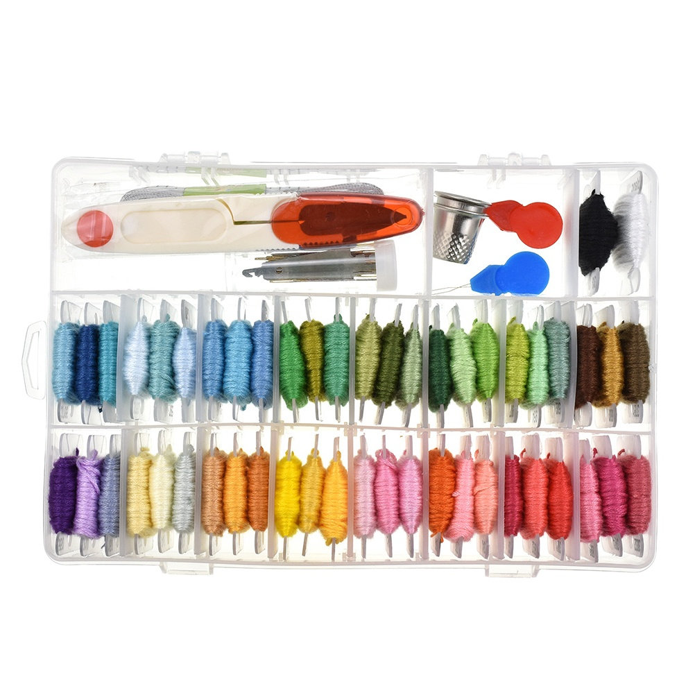 مجموعة تطريز متنوعة للمبتدئين  - مراجعة Embroidery Stitches وسعره