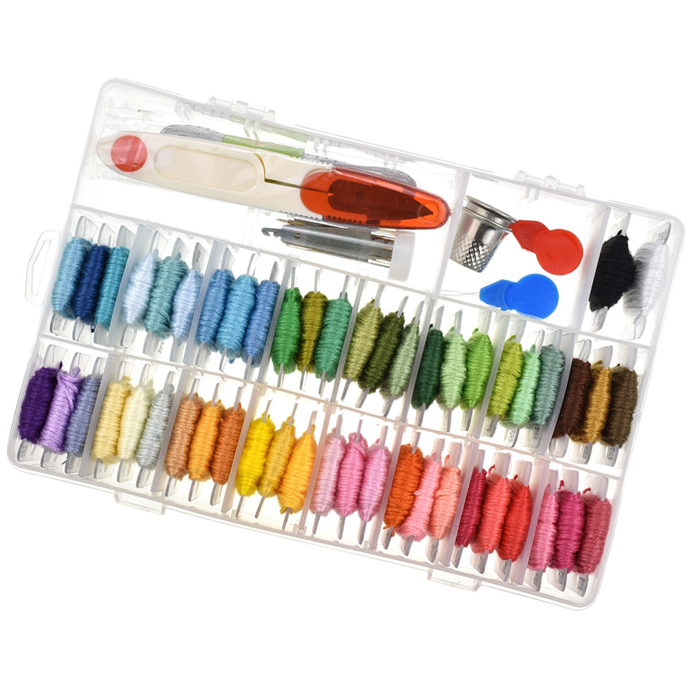 مجموعة تطريز متنوعة للمبتدئين  - مراجعة Embroidery Stitches وسعره
