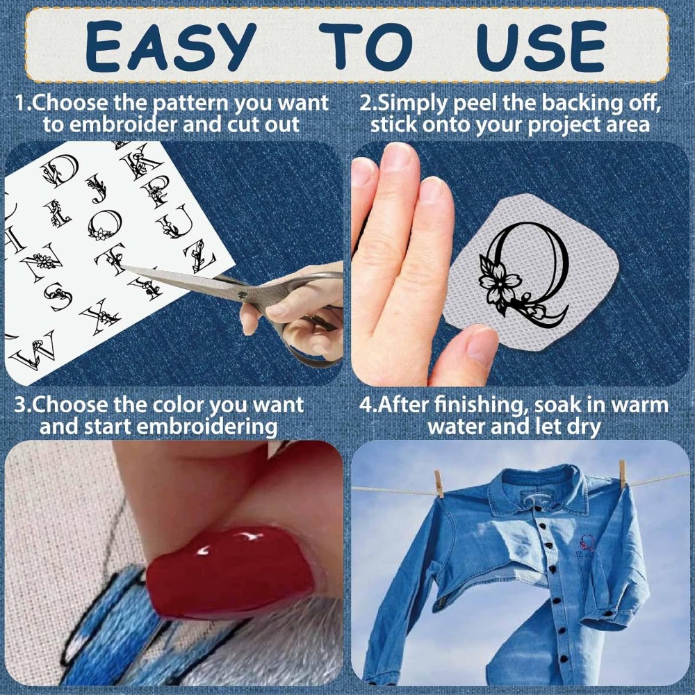مثبتات التطريز القابلة للذوبان - مراجعة Embroidery Stitches وسعره