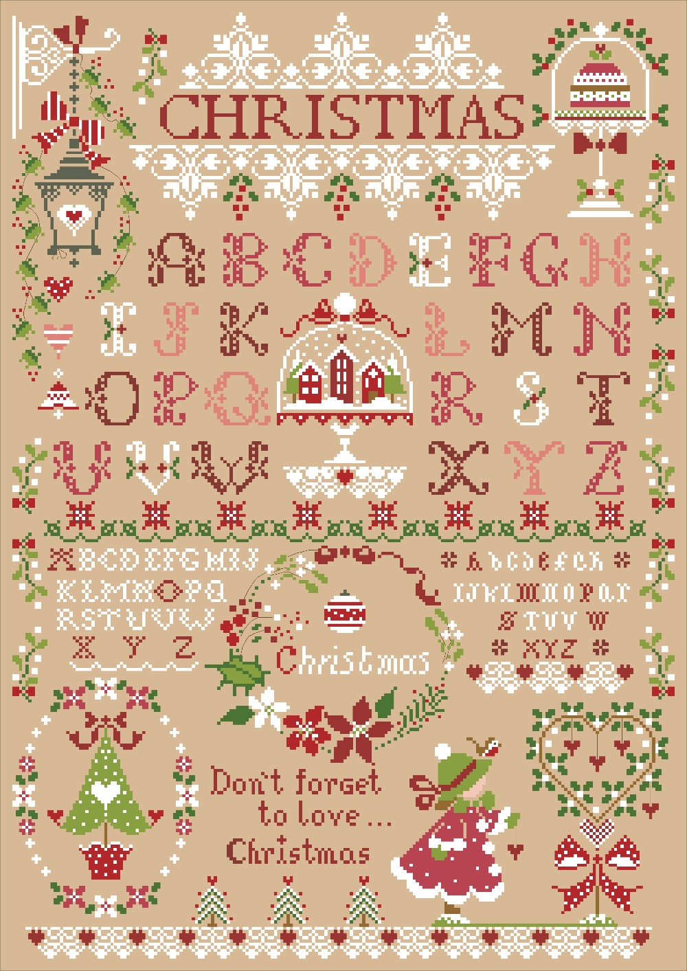 عيد الميلاد فتاة عبر الابره عد - مراجعة Embroidery Xmas Designs وسعره
