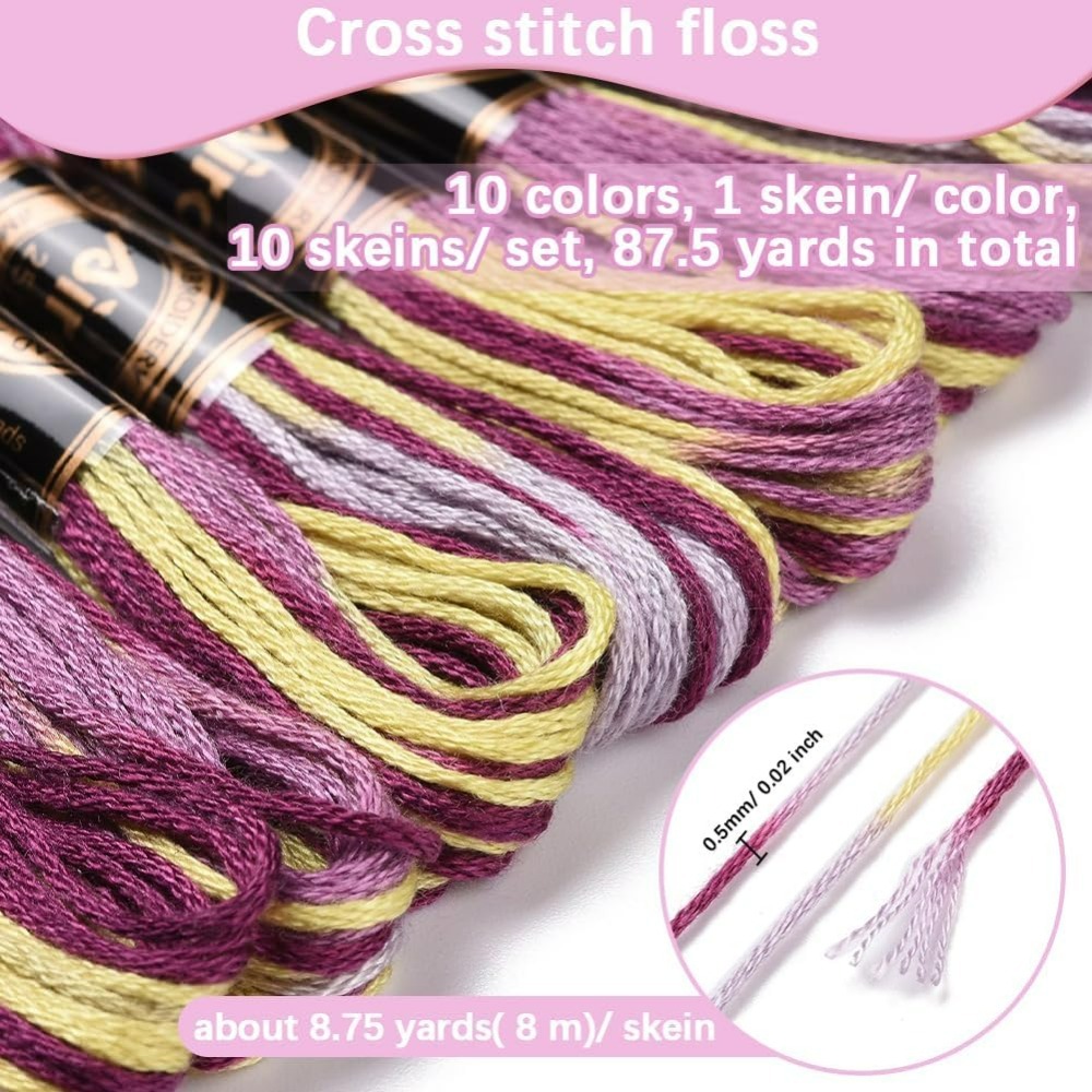 6 السواحل الأرجواني متنوعة الت - مراجعة Embroidery Stitches وسعره