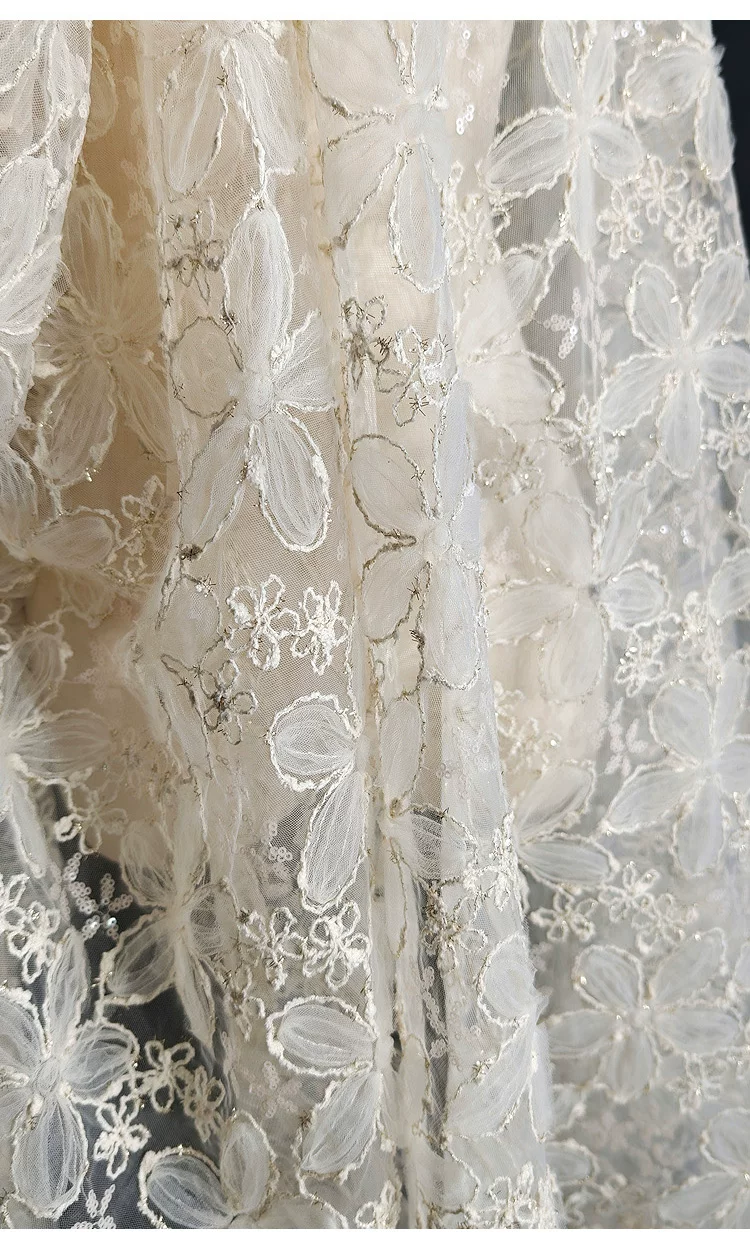 1 ياردة من قماش التطريز بالترت - مراجعة Embroidery Design 3D وسعره