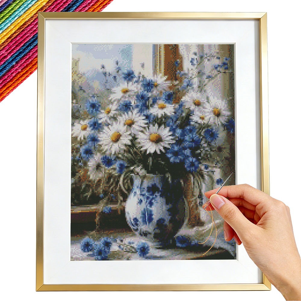 طقم تطريز كروس بوينت مطبوع على - مراجعة Embroidery Guide Paper وسعره