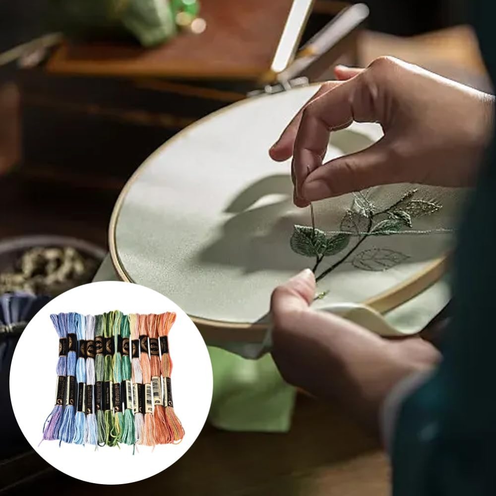 12 خيطًا، 105 ياردة، خيط تطريز - مراجعة Embroidery Stitches وسعره