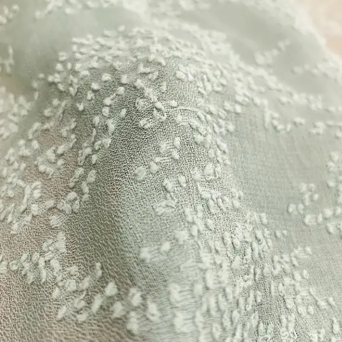 قماش شيفون جديد متعدد الألوان  - مراجعة Embroidery Design 3D وسعره