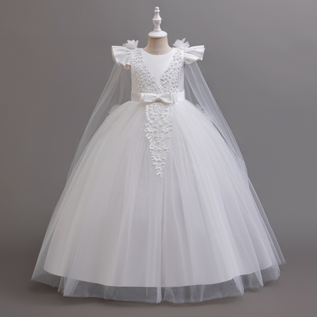 فساتين فتاة الزهور لحفلات الزف - مراجعة Embroidery White Dress وسعره