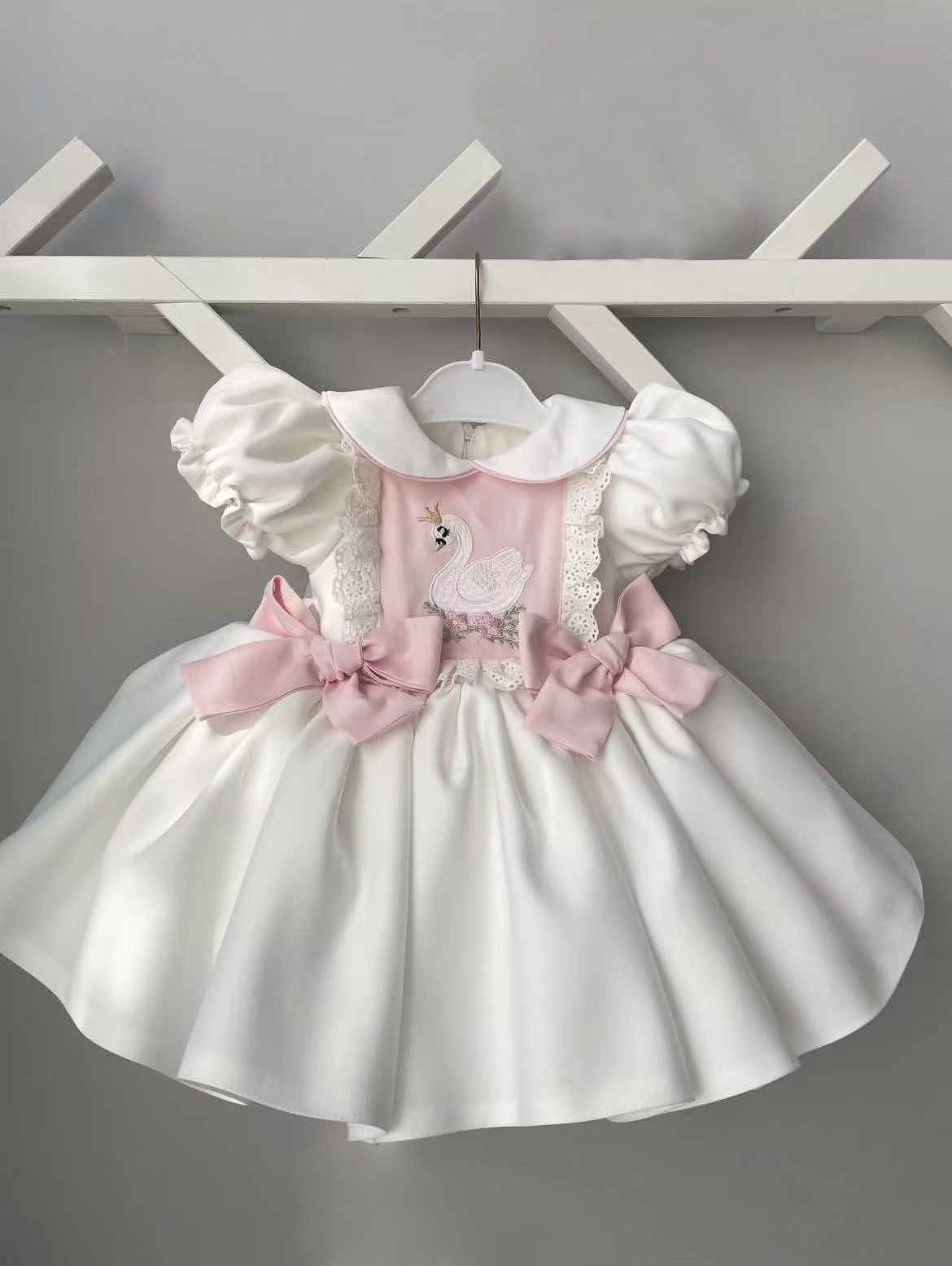 فستان أميرة صيفي أبيض مطرز بتص - مراجعة Embroidery White Dress وسعره