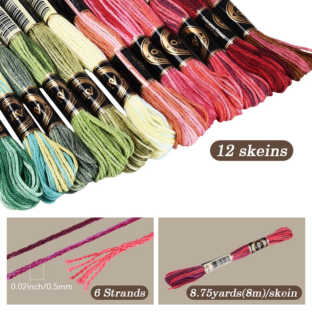 خيط تطريز بطول 105 ياردة، 6 طب - مراجعة Embroidery Stitches وسعره