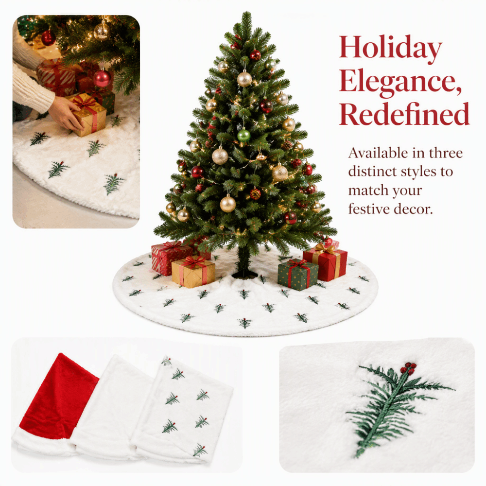 إكسسوار عيد الميلاد، تنورة شجر - مراجعة Embroidery Xmas Designs وسعره
