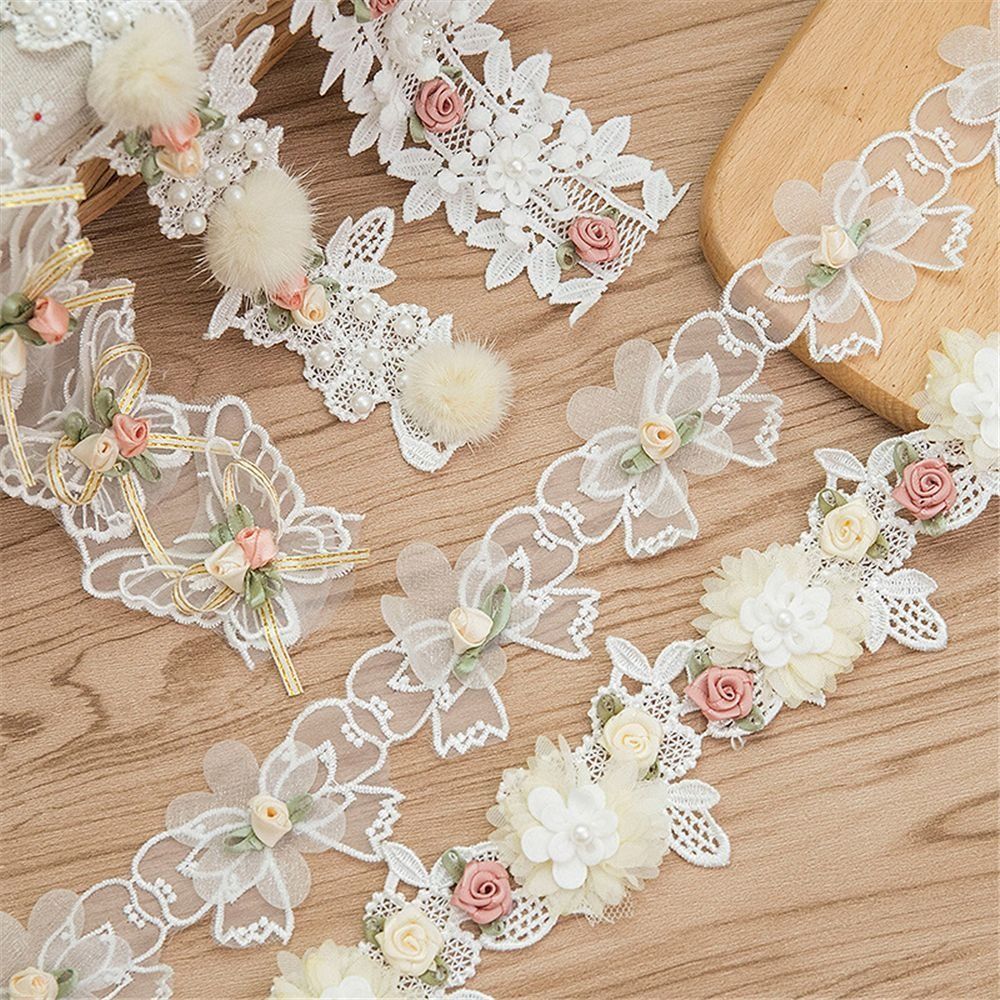 دانتيل مطرز بزهور ثلاثية الأبع - مراجعة Embroidery Design 3D وسعره