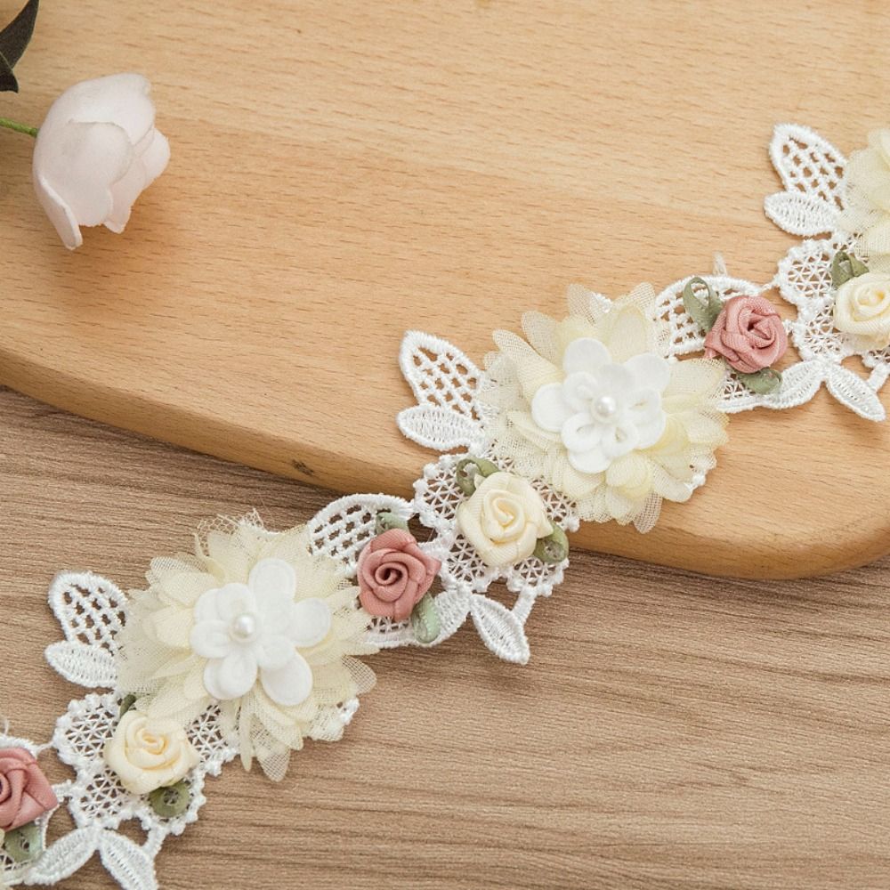 دانتيل مطرز بزهور ثلاثية الأبع - مراجعة Embroidery Design 3D وسعره