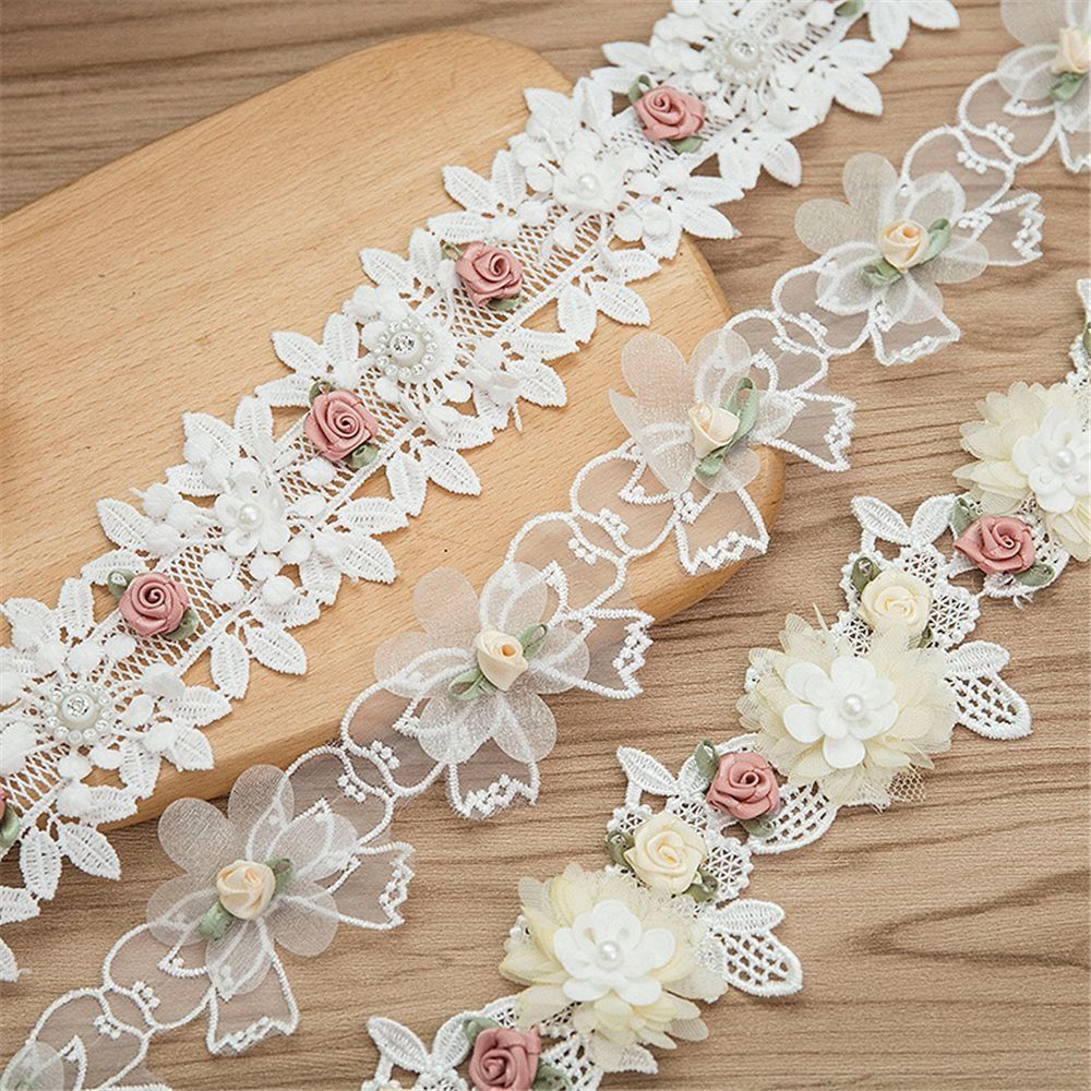 دانتيل مطرز بزهور ثلاثية الأبع - مراجعة Embroidery Design 3D وسعره
