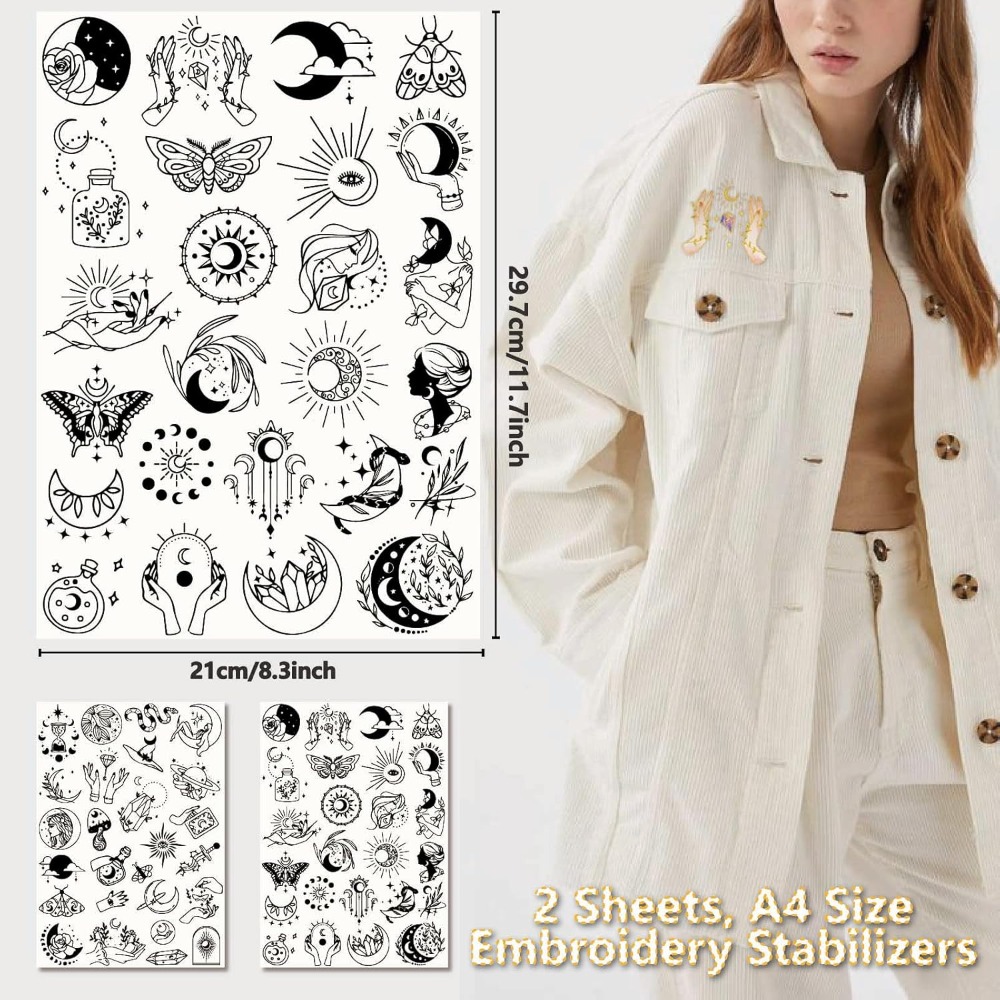 51 قطعة بوهو القمر الشمس للذوب - مراجعة Embroidery Stitches وسعره