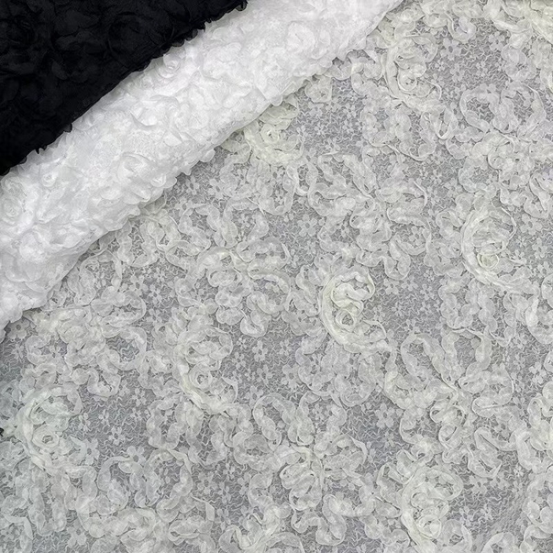 3D الزهور التطريز تول شبكة نسي - مراجعة Embroidery Design 3D وسعره