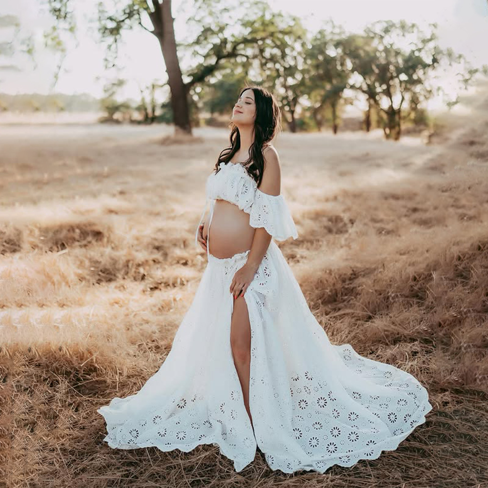 بالإضافة إلى حجم فساتين الأموم - مراجعة Embroidery White Dress وسعره